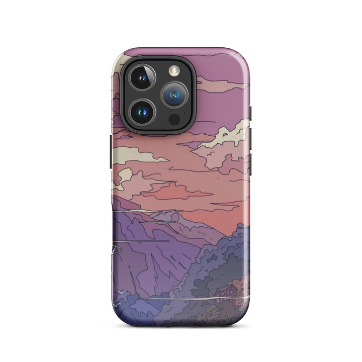 Cartoon Valley Sunset Case | iPhone 16 Pro Max Shell | Icon Skins
