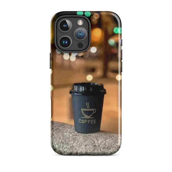 Night Coffee Mobile Case | iPhone 11–16 Pro Max Dark Shell | Iconskins