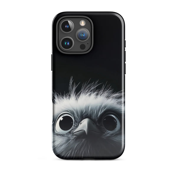 Puffy Owl Face Case | iPhone 11 - 16 Pro Max Cute Animal Shell | Iconskins
