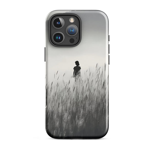 Woman Silhouette in Field | iPhone 11 - 16 Pro Max Nature Art Shell | Iconskins