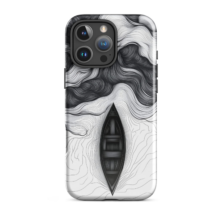 Ocean Boat Abstract Case | iPhone 11 - 16 Pro Max Nautical Art Shell | Icon Skins