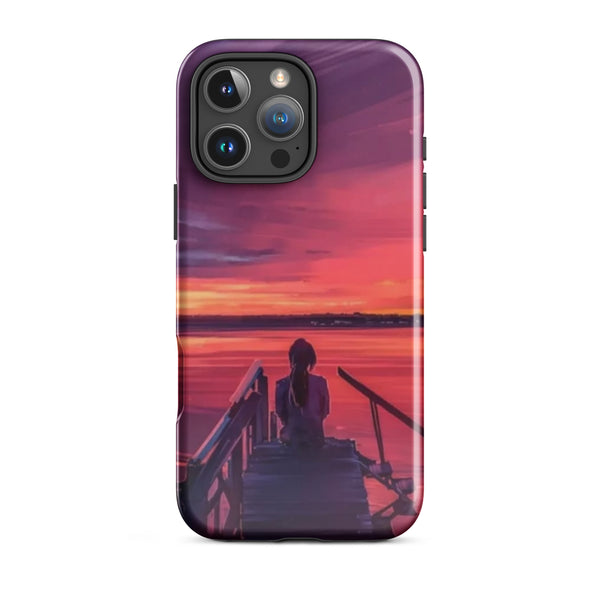 Sunset Lake View Case | iPhone 11 - 16 Pro Max Scenic Nature Shell | Iconskins