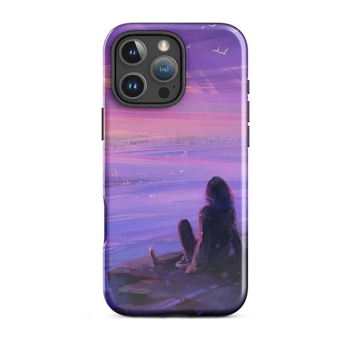 Violet Sunset City Case | iPhone 11 - 16 Pro Max Urban Twilight Shell | Iconskins