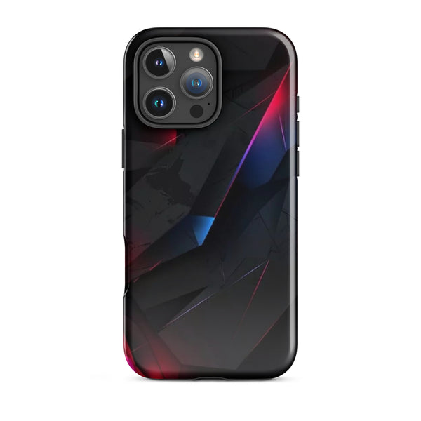 Red Blue Prism | iPhone 11 - 16 Pro Max Geometric Designer Shell | Iconskins