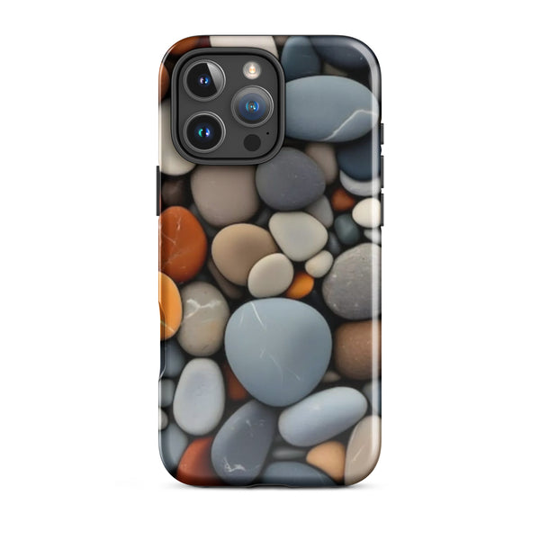 Mixed Pebble Stones | iPhone 11 - 16 Pro Max Nature-Inspired Shell | Iconskins
