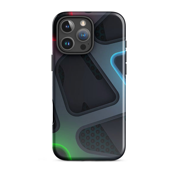 Digital Abstract Triangles | iPhone 16 Pro Max Futuristic Shell Design | Iconskins