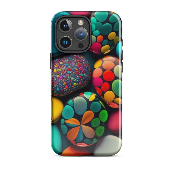 Geometric Dots Pattern Case | iPhone 16 Pro Max Minimalist Shell Design | Iconskins