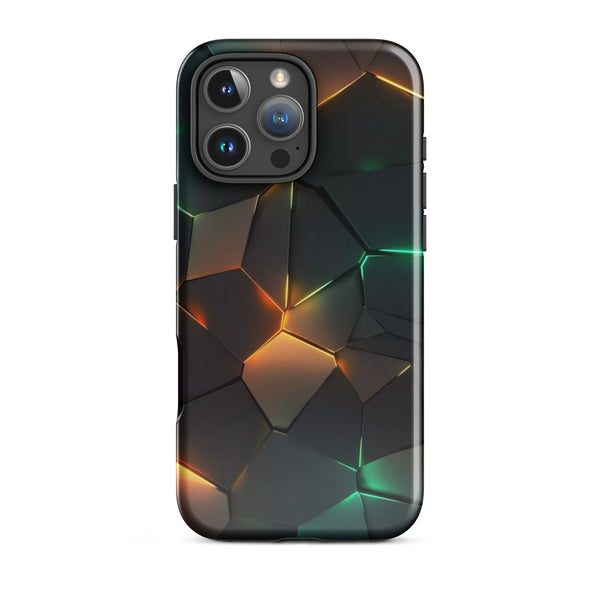 Light Up Hexagons | iPhone 11 - 16 Pro Max Futuristic Tech Shell | Iconskins