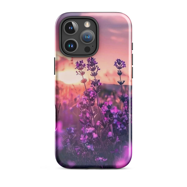 Lavender Sunset Case | iPhone 11–16 Pro Max Gradient Designer Shell | Iconskins
