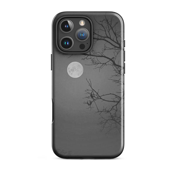 Moonlit Tree Silhouette Case | iPhone 11 - 16 Pro Max Nature Shell | Iconskins
