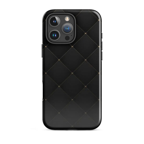 Diamond Stitch Gold Dots Case | iPhone 16 Pro Max | Icon Skins
