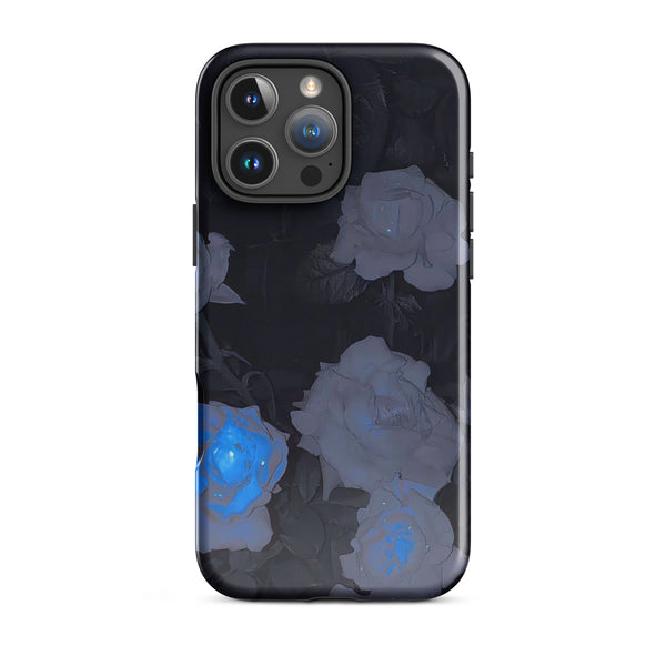 Mystical Blue Rose Case | iPhone 16 Pro Max Shell | Icon Skins