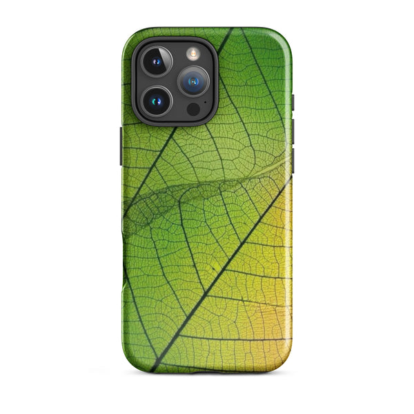 iPhone 16 Pro Max Leaf Vein Case | Luxury Nature Shell | Icon Skins
