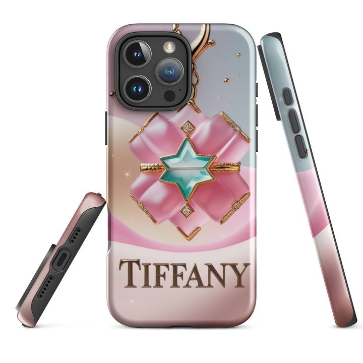 Tiffany Jewel Charm Case | iPhone 11 - 16 Pro Max Elegant Shell | Icon Skins 