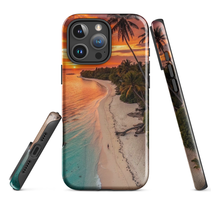 Vibrant Beach Sunset | iPhone 11 - 16 Pro Max Ocean Sunset Shell | Iconskins