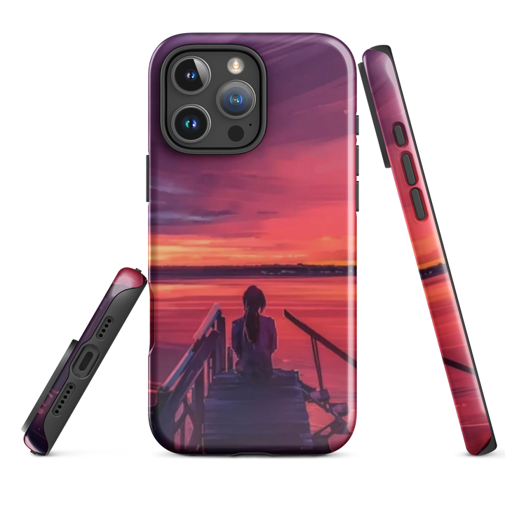 Sunset Lake View Case | iPhone 11 - 16 Pro Max Scenic Nature Shell | Iconskins