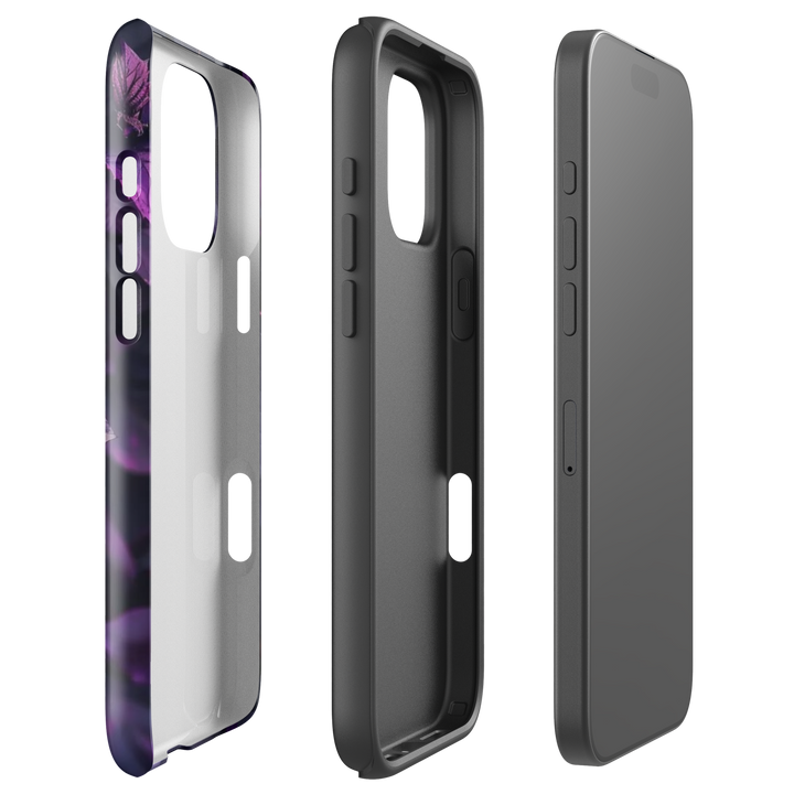 Purple Leaf Pattern | iPhone 11 - 16 Pro Max Nature-Inspired Shell | Iconskins