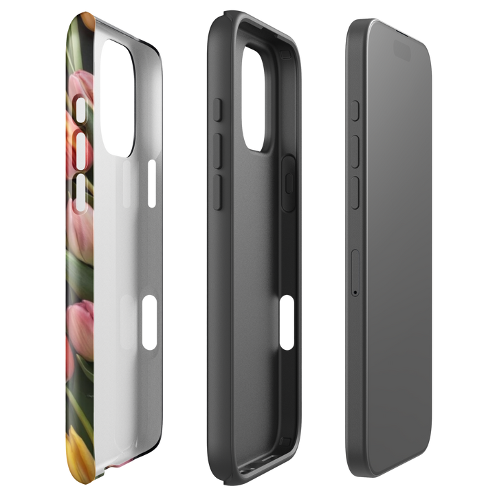 Side Tulips Arrangement | iPhone 11 -16 Pro Max Modern Floral Shell | Iconskins