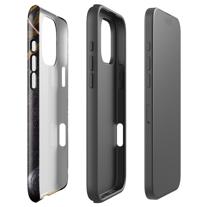 Calligraphy Leaves Case | iPhone 11 - 16 Pro Max Artistic Nature Shell | Icon Skins