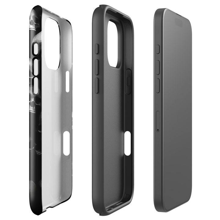 Dark Skull Pile Case | iPhone 11–16 Pro Max Gothic Skull Shell | Iconskins