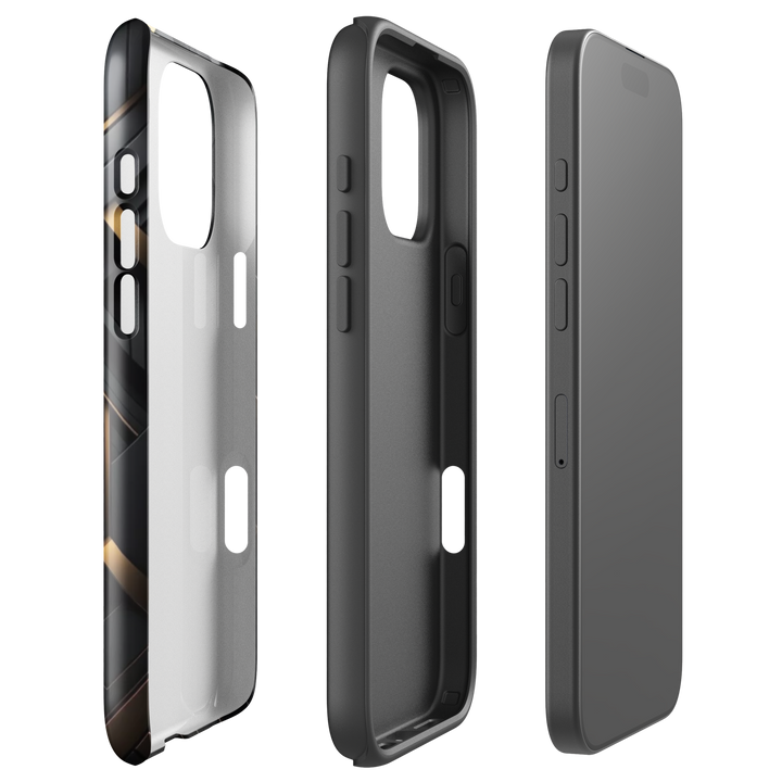 Abstract Gold and Black | iPhone 16 Pro Max Elegant Designer Shell | Iconskins