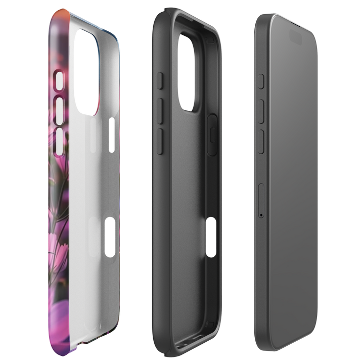 Cosmic Bloom Shield Case | iPhone 11–16 Pro Max Galaxy Floral Shell | Iconskins