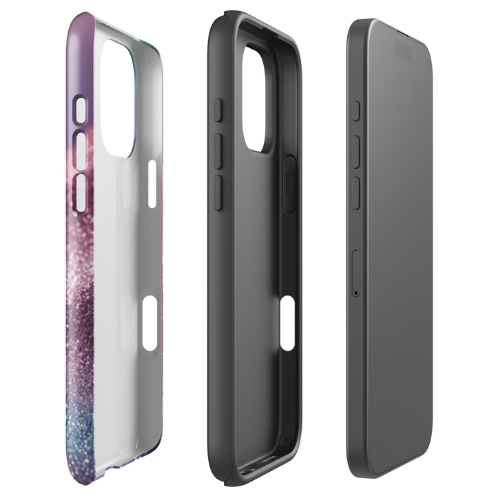 Pastel Glitter Waves Case | iPhone 11 - 16 Pro Max Soft Luxury Shell | Iconskins