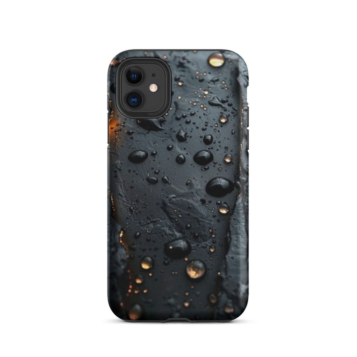 Textured Raindrop Case | iPhone 11 - 16 Pro Max Nature Inspired Shell | Iconskins