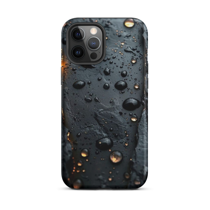 Textured Raindrop Case | iPhone 11 - 16 Pro Max Nature Inspired Shell | Iconskins