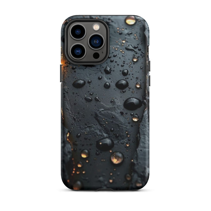 Textured Raindrop Case | iPhone 11 - 16 Pro Max Nature Inspired Shell | Iconskins