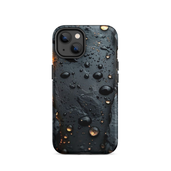 Textured Raindrop Case | iPhone 11 - 16 Pro Max Nature Inspired Shell | Iconskins