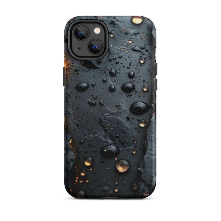 Textured Raindrop Case | iPhone 11 - 16 Pro Max Nature Inspired Shell | Iconskins